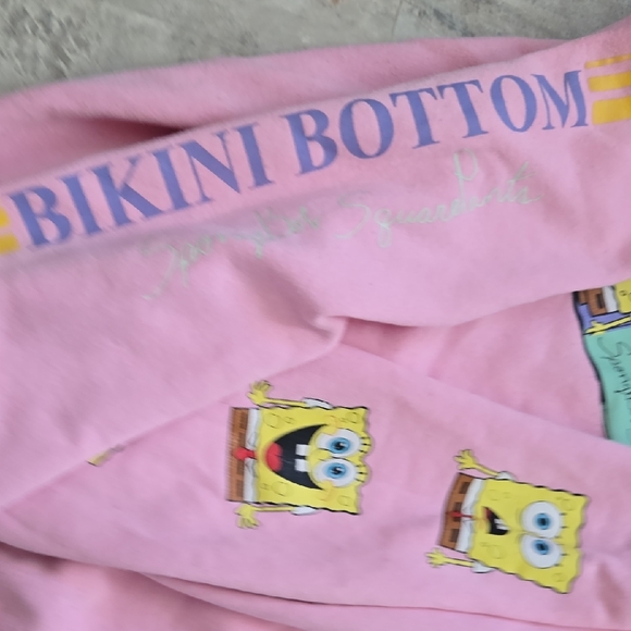 Nickelodeon Pink SpongeBob Bikini Bottom License Hoodie - Picture 8 of 9